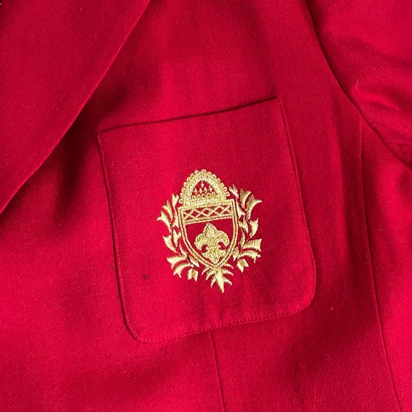 ⭐️ LAST CHANCE SALE! ⭐️ VTG Rena Rowan for Saville Red Blazer Wool Size 14W - Picture 14 of 14